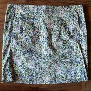 J. Crew multicolored print mini skirt